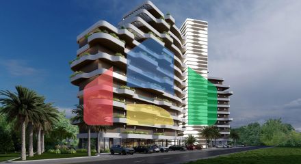 2 комнатная квартира (78м2) в 700 метрах от песчаного пляжа