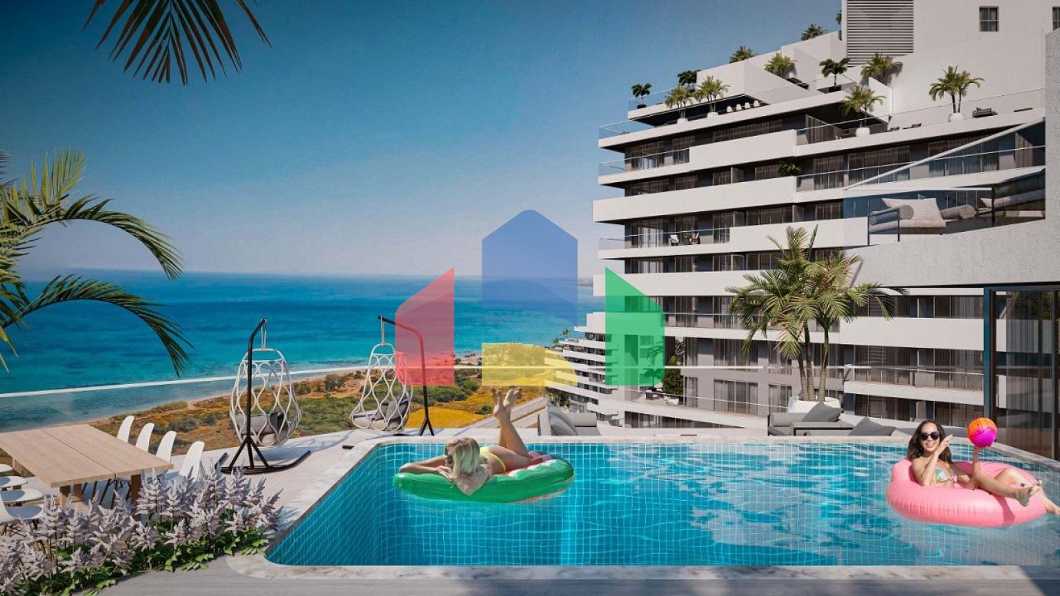 2-х комнатные апартаменты 80,82м2 в роскошном современном комплексе рядом с Лонг-Бич