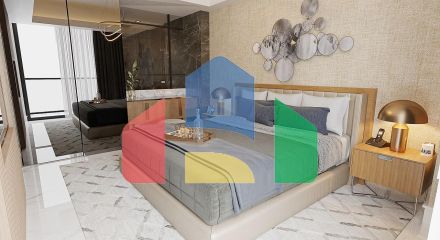 3 комнатные апартаменты (138м2 )  в современном комплексе рядом с Лонг-Бич