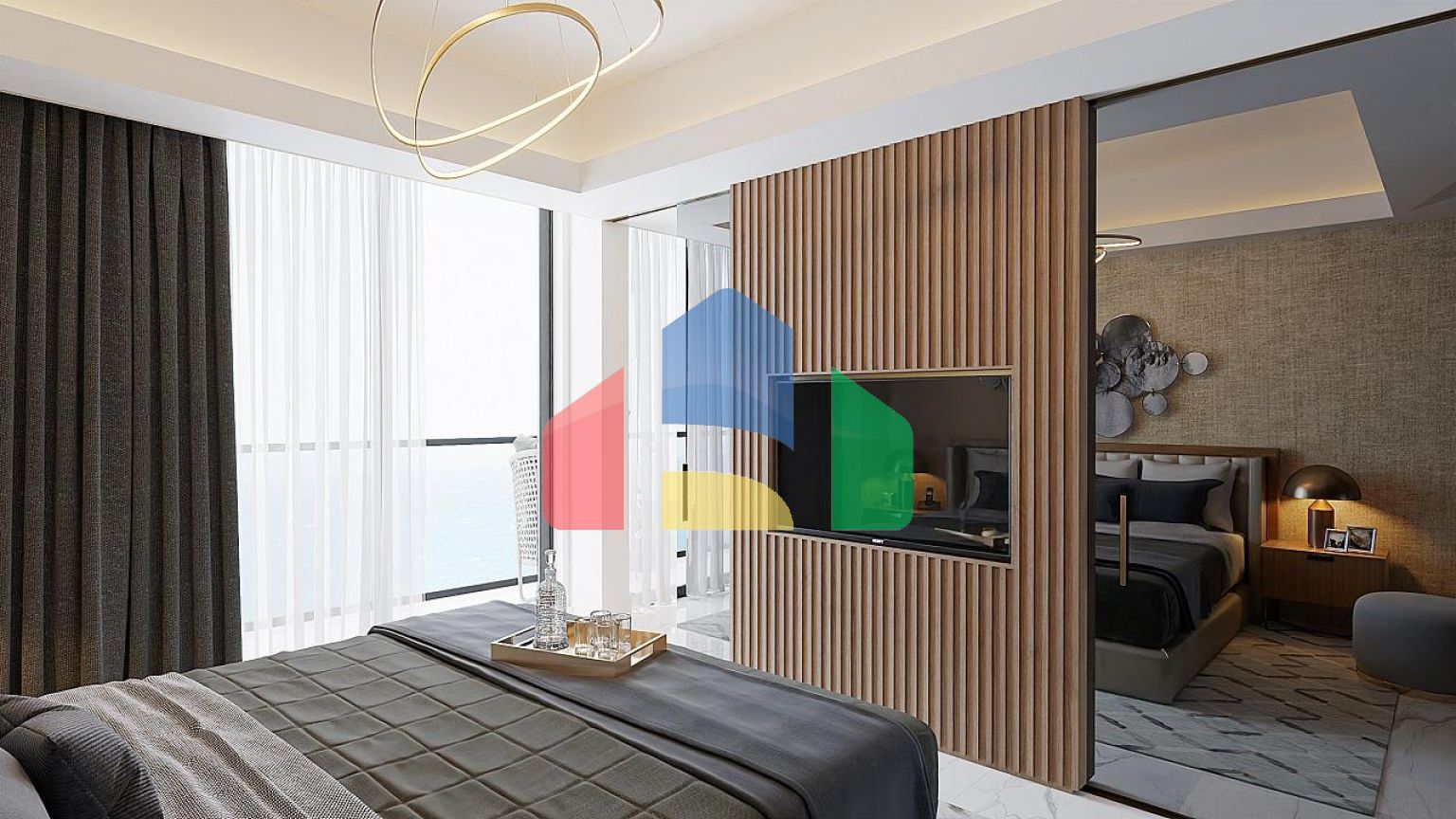 3 комнатные апартаменты (138м2 )  в современном комплексе рядом с Лонг-Бич