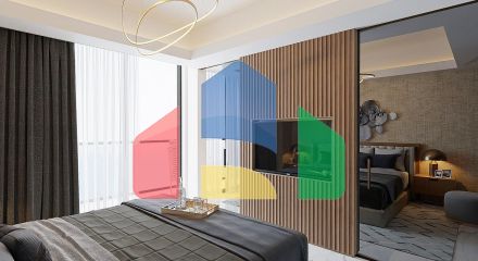 3 комнатные апартаменты (138м2 )  в современном комплексе рядом с Лонг-Бич