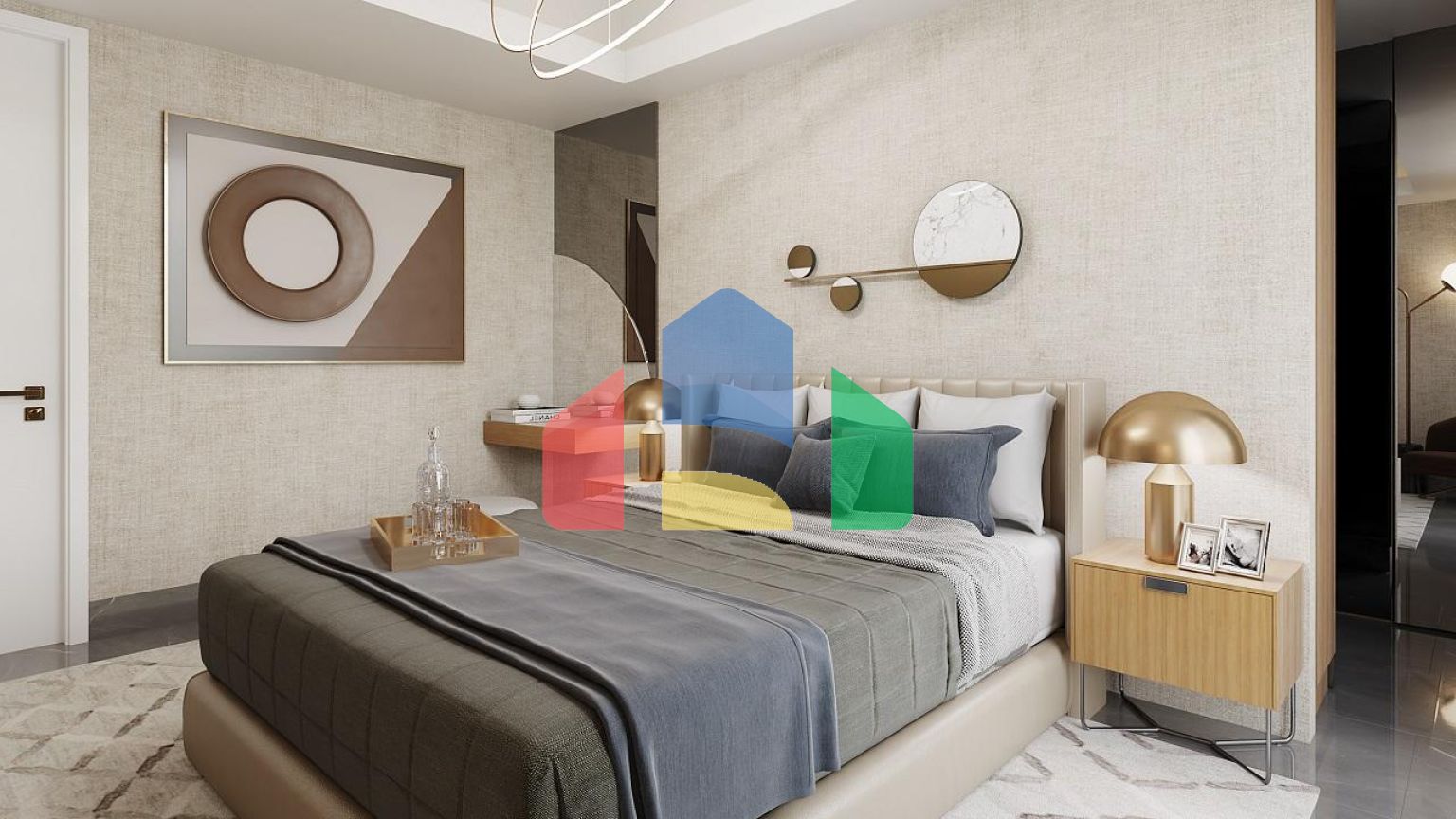 Четырехкомнатная квартира (159 м2 ) в роскошном комплексе рядом с песчаным пляжем