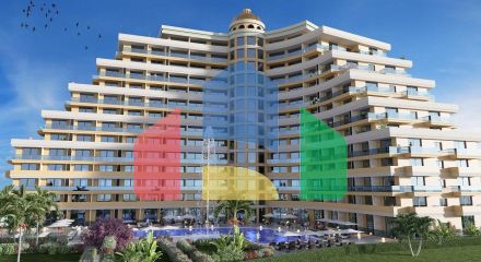 2-room apartment 72m2 in a luxury complex 5 minutes from the beach