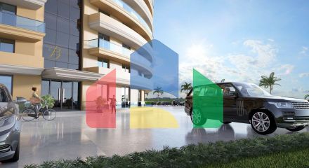 2-room apartment 72m2 in a luxury complex 5 minutes from the beach