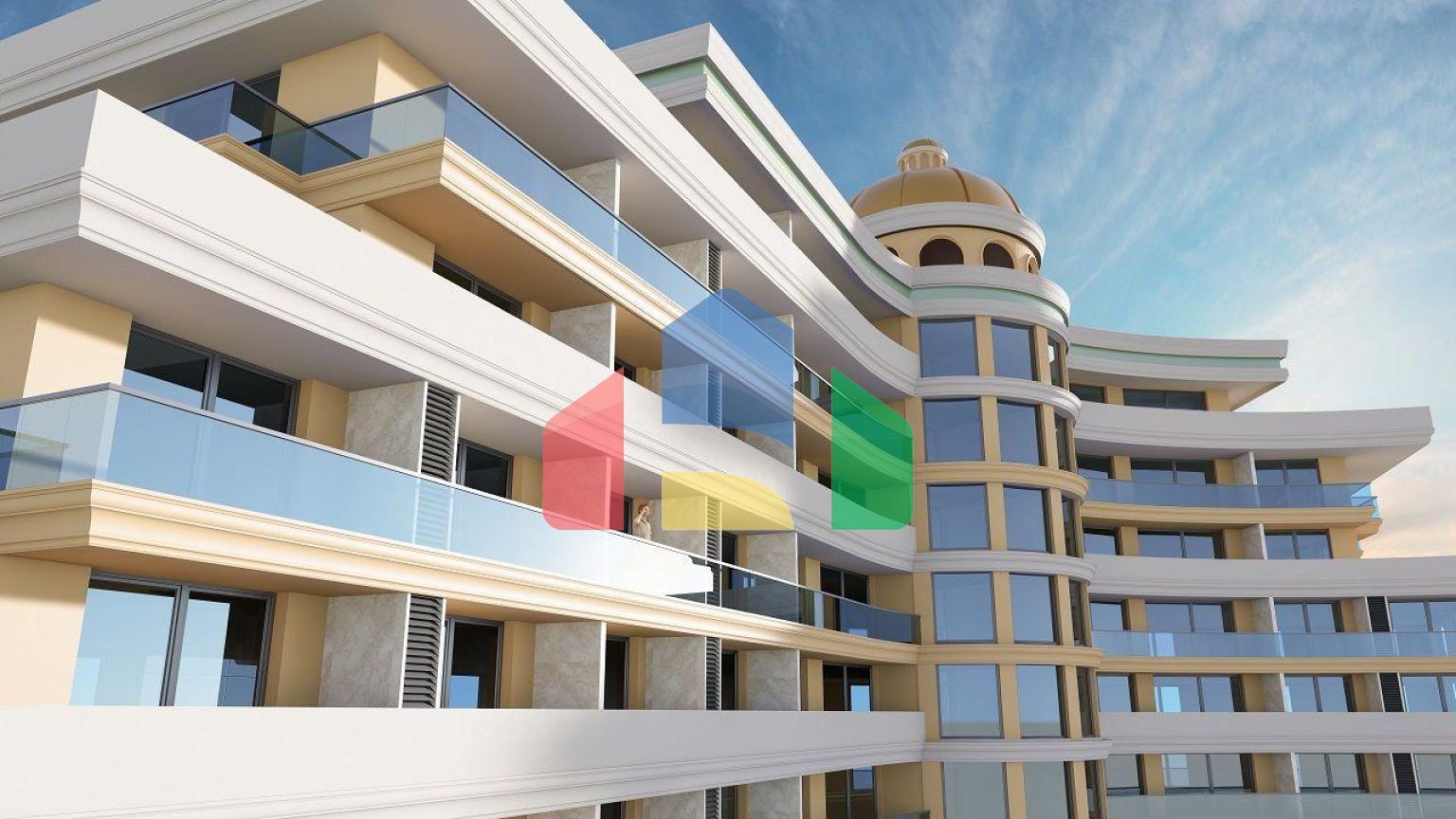 2 - комнатная квартира 72м2 в роскошном комплексе в 5 минутах от пляжа