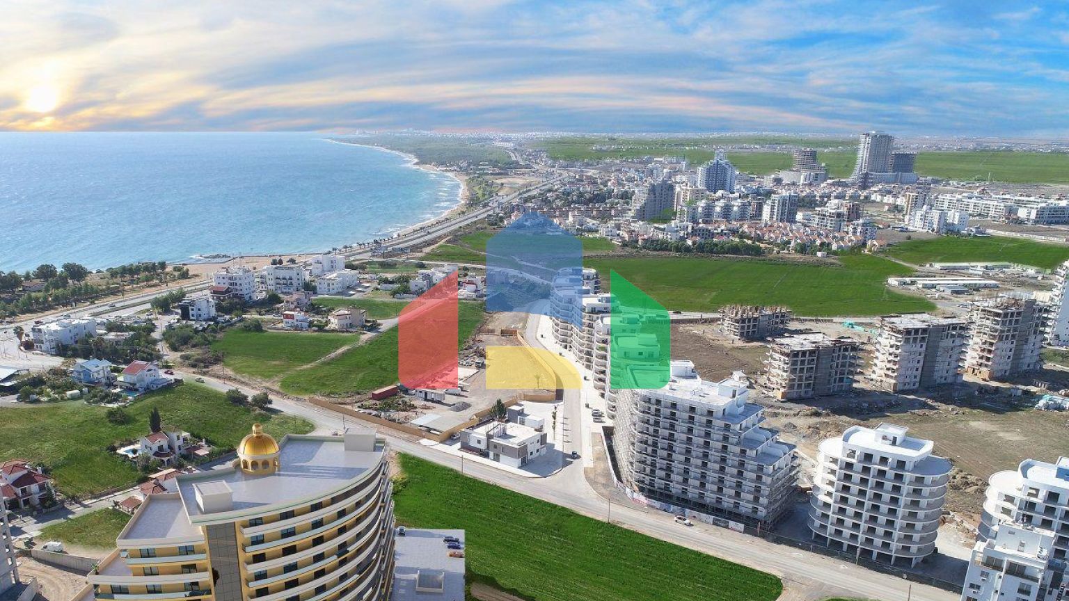 2 - комнатная квартира 72м2 в роскошном комплексе в 5 минутах от пляжа