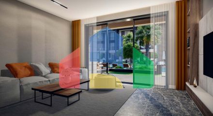 Студия 40м2 с садом 14м2 и террасой 14м2 Студия 40м2 с садом 14м2 и террасой 14м2