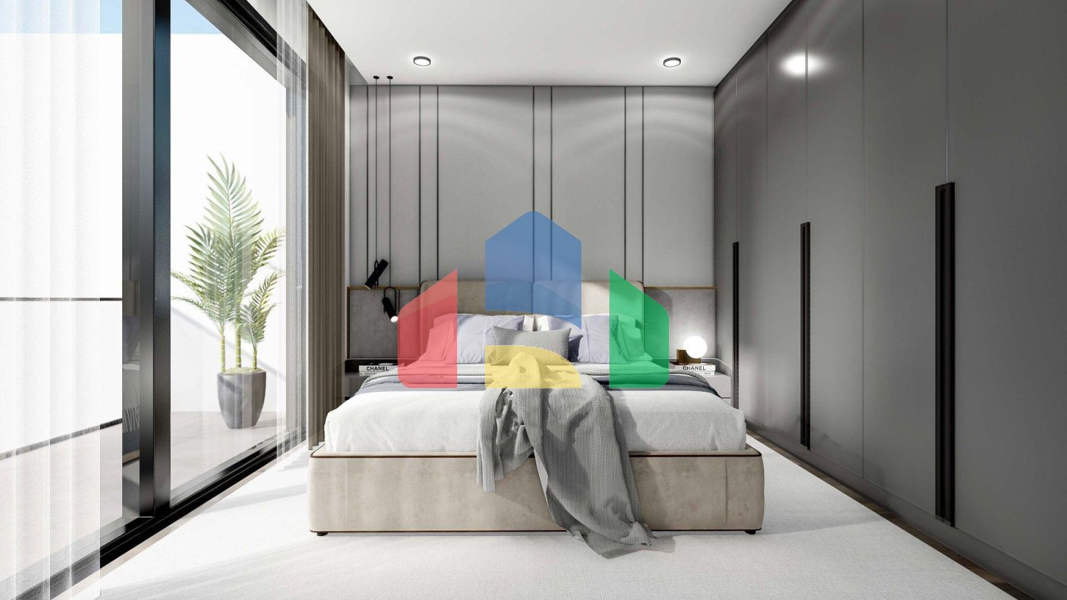 3+1 таунхаус  (181м2 с террасой на крыше 74 м2 ) в новом комплексе в Искеле