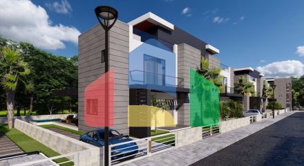 3+1 таунхаус (181м2 с террасой на крыше 74 м2 ) в новом комплексе в Искеле 3+1 таунхаус (181м2 с террасой на крыше 74 м2 ) в новом комплексе в Искеле