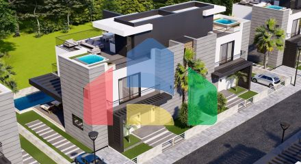 3+1 таунхаус (181м2 с террасой на крыше 74 м2 ) в новом комплексе в Искеле 3+1 таунхаус (181м2 с террасой на крыше 74 м2 ) в новом комплексе в Искеле