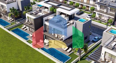 3+1 таунхаус (181м2 с террасой на крыше 74 м2 ) в новом комплексе в Искеле 3+1 таунхаус (181м2 с террасой на крыше 74 м2 ) в новом комплексе в Искеле