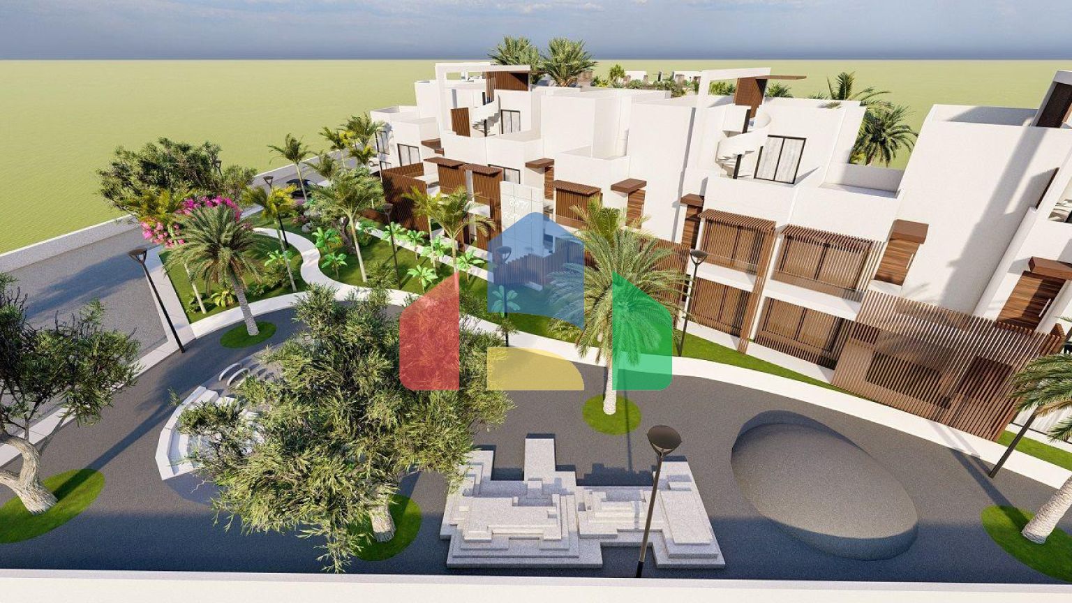 Студия (31,7 м2) в новом комплексе в Искеле