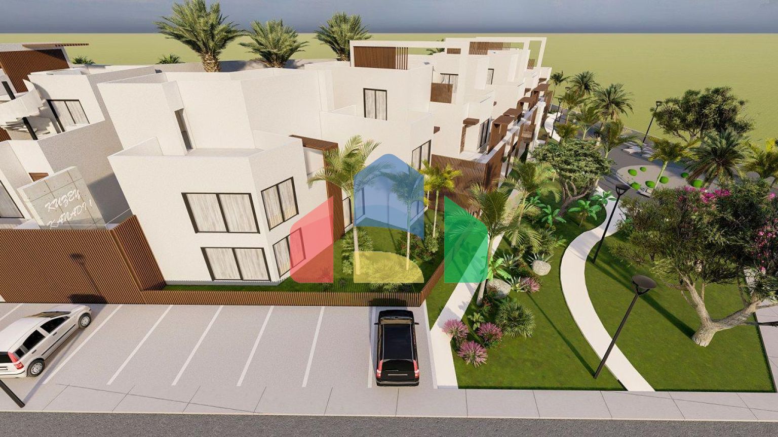 Студия Лофт 47 м2 в новом и красивом комплексе в Искеле