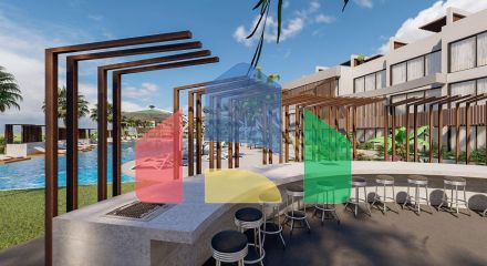 Студия Лофт 47 м2 в новом и красивом комплексе в Искеле