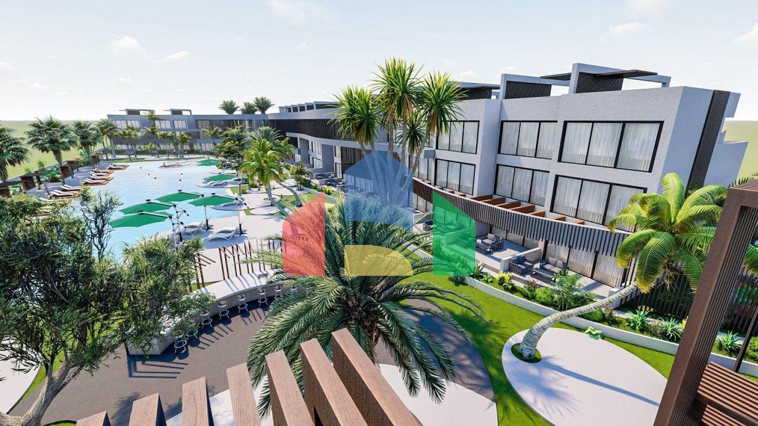 Студия Лофт 47 м2 в новом и красивом комплексе в Искеле