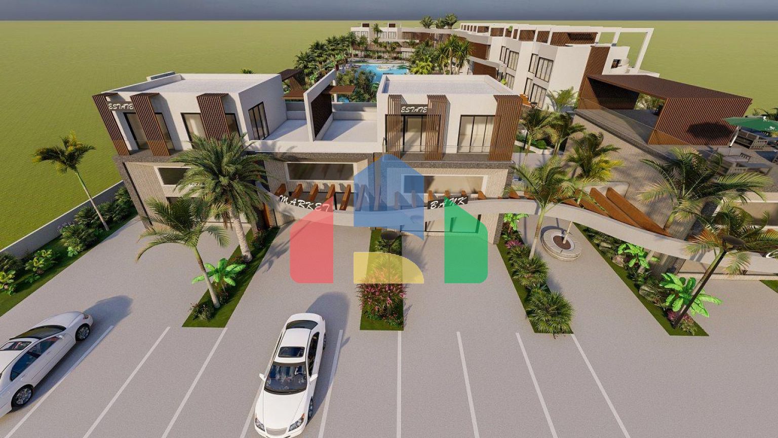 Двухкомнатная квартира (45 м2 ) с балконом в новом комплексе в Искеле