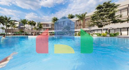 Квартира 2+1(70м2 ) с большой террасой и собственным садом в новом комплексе в Искеле