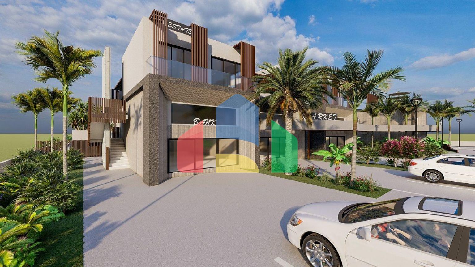 Квартира 2+1(70м2 ) с большой террасой и собственным садом в новом комплексе в Искеле