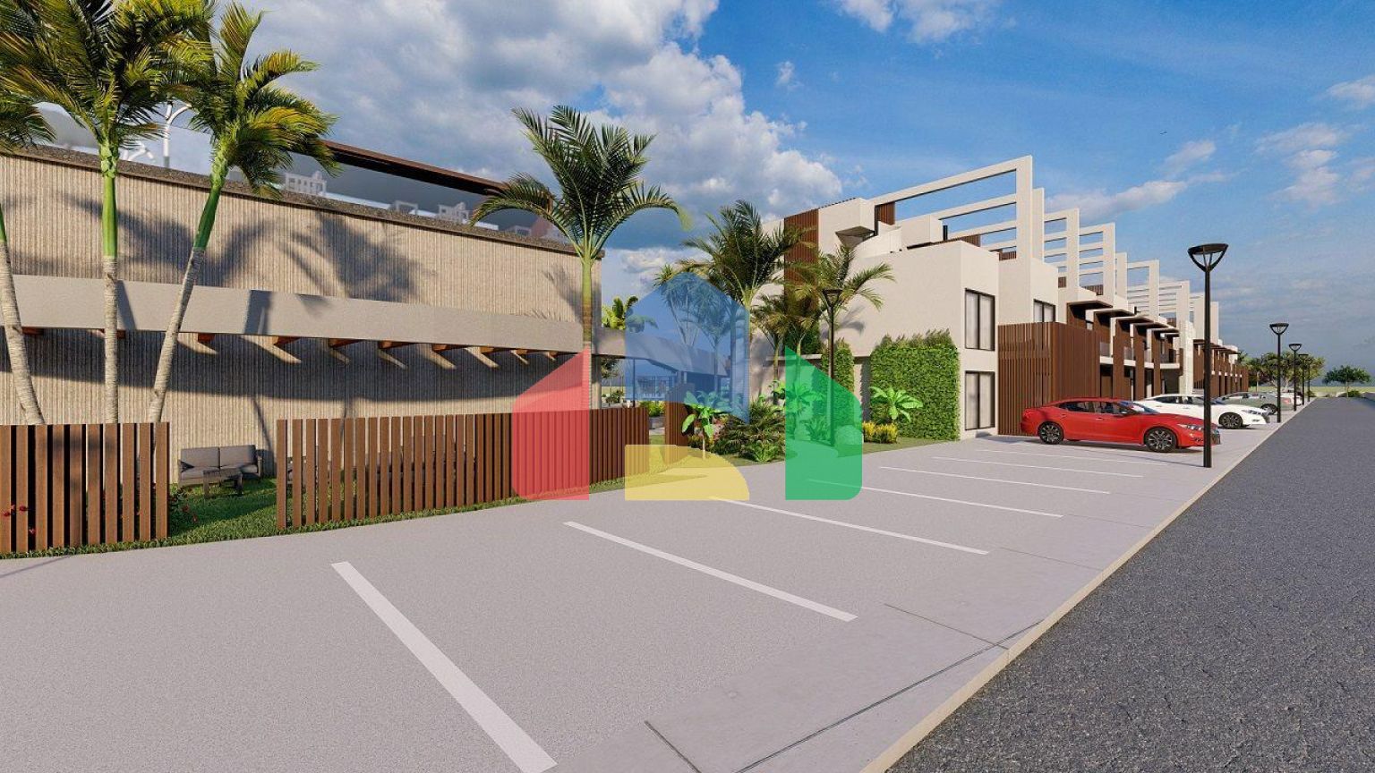 Квартира 2+1(70м2 ) с большой террасой и собственным садом в новом комплексе в Искеле