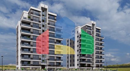 Apartment 2 + 1 (75 m2) 800 meters from the sandy beach in Yeniboazichi