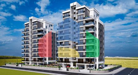 Apartment 2 + 1 (75 m2) 800 meters from the sandy beach in Yeniboazichi