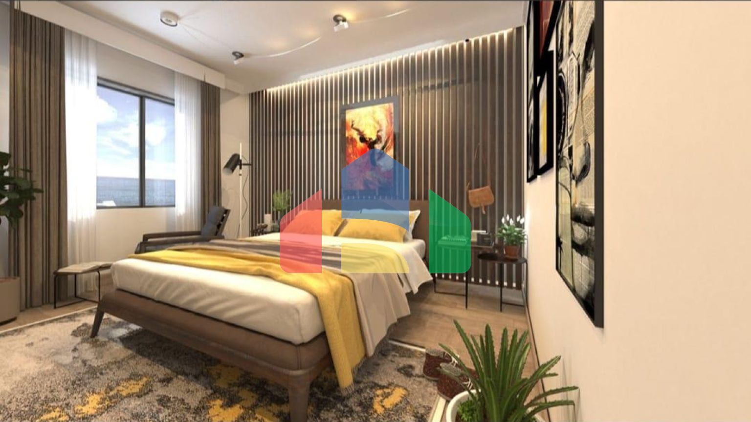 Квартира 2+1 (75 м2 ) в 800 метрах от песчаного пляжа в Йенибоазичи