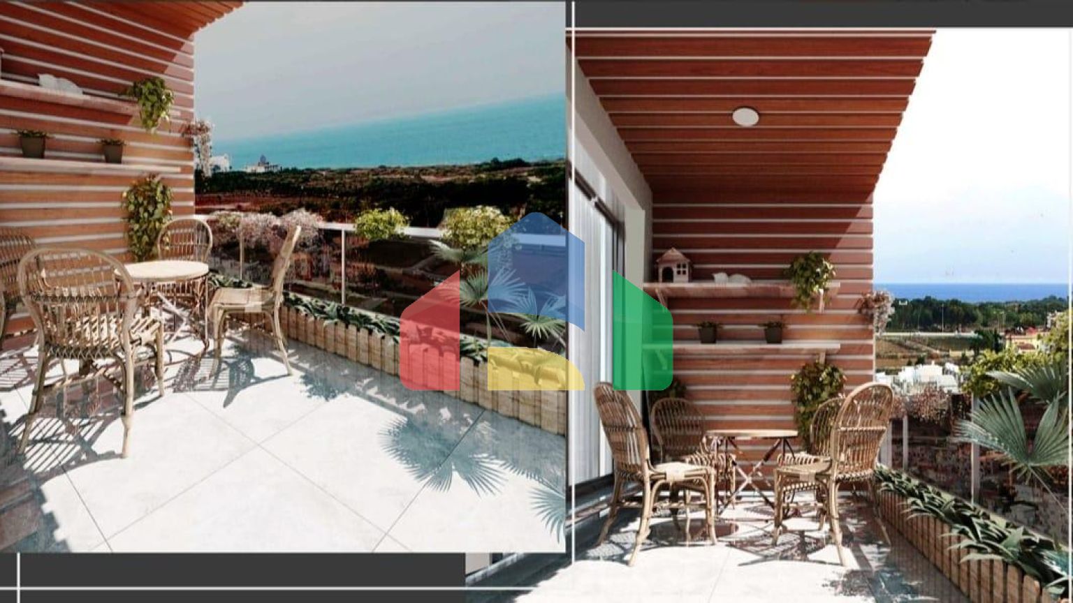 Квартира 2+1 (75 м2 ) в 800 метрах от песчаного пляжа в Йенибоазичи