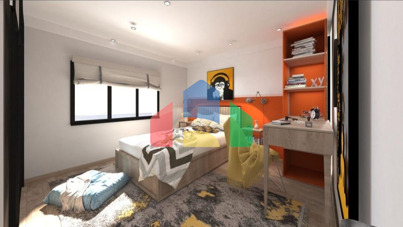 Квартира 3+1  (135 м2 ) в 800 метрах от песчаного пляжа в Йенибоазичи