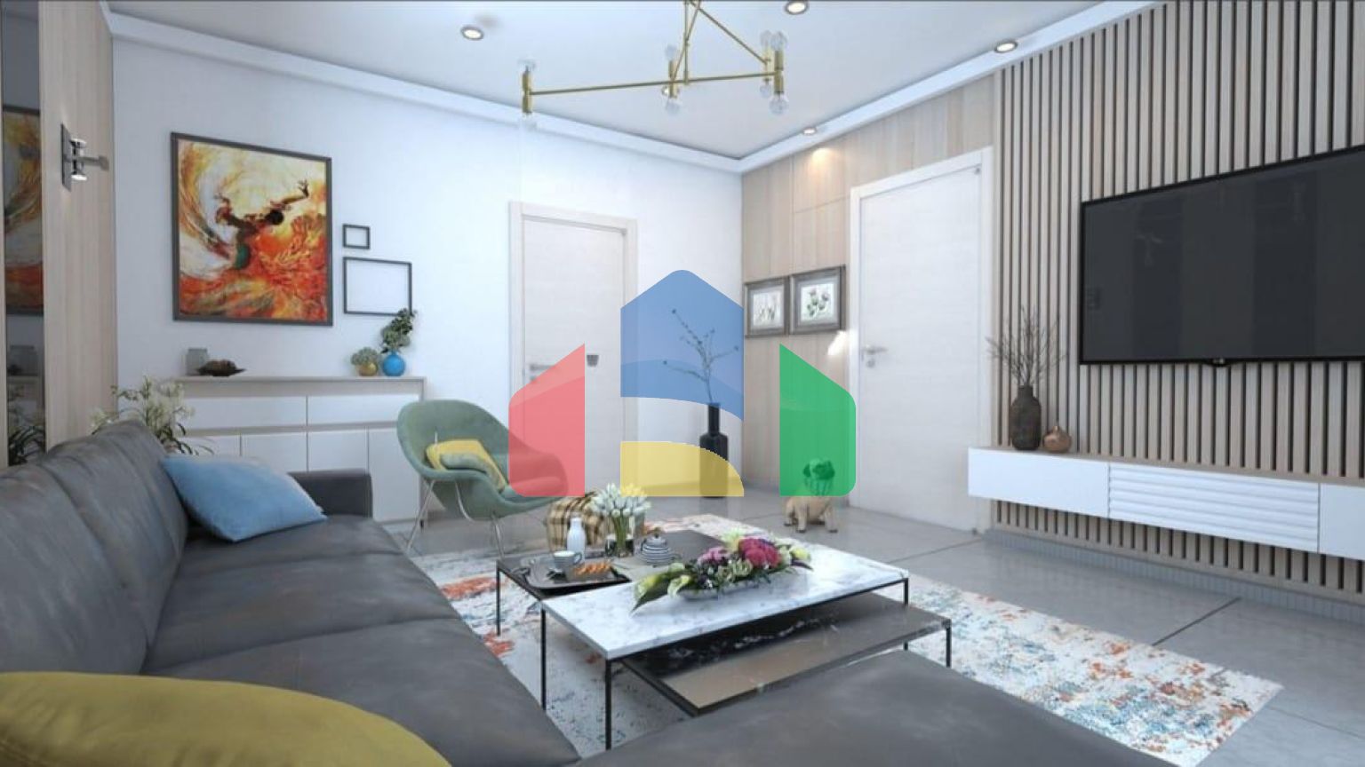 Квартира 3+1  (135 м2 ) в 800 метрах от песчаного пляжа в Йенибоазичи