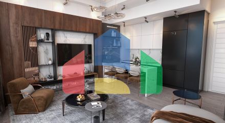 One-bedroom apartment 86 m2 in a luxury complex 2 kilometers from the beach