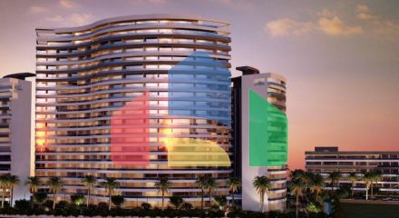One-bedroom apartment 86 m2 in a luxury complex 2 kilometers from the beach