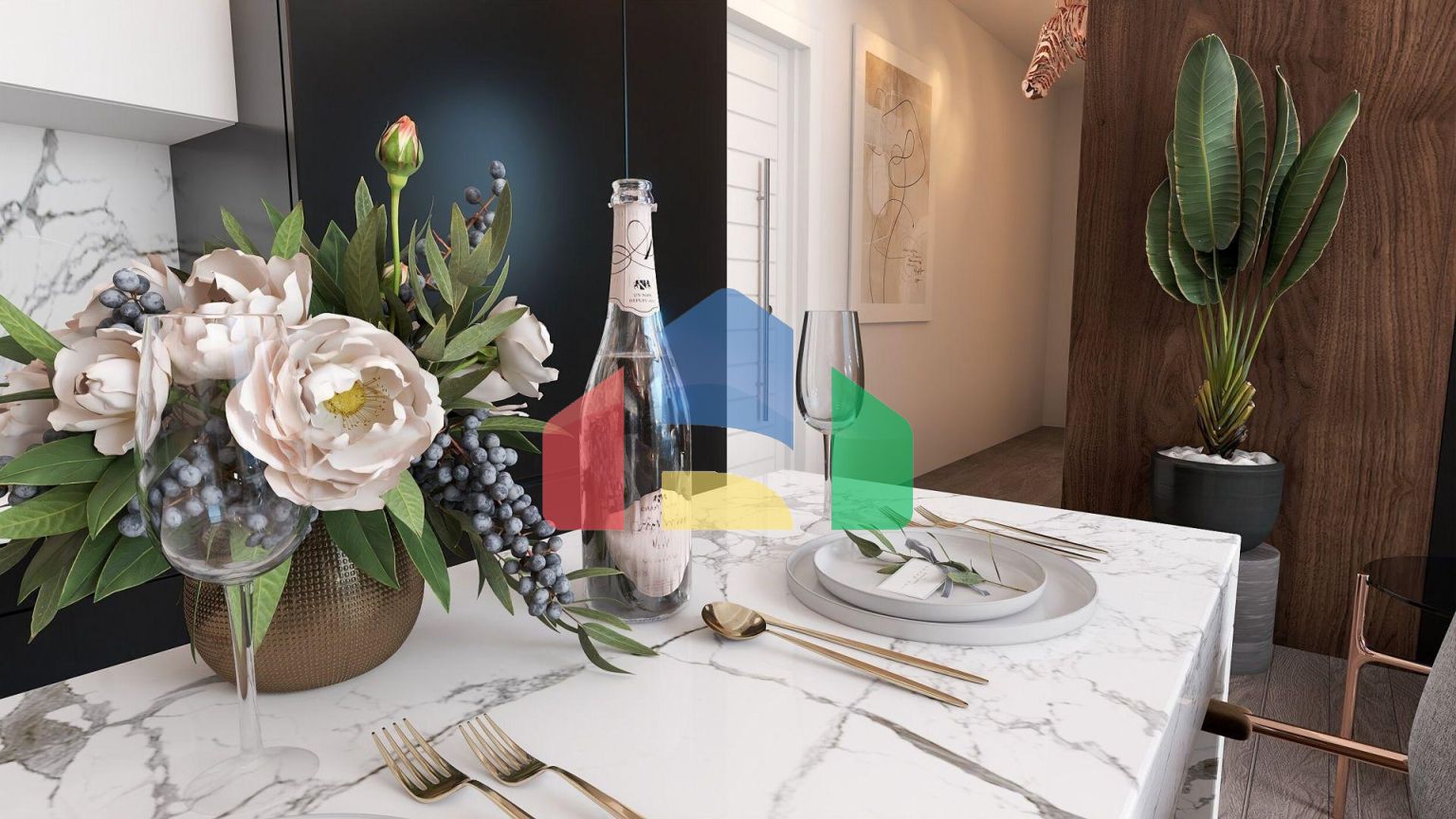 Двухкомнатная квартира 86 м2 в элитном комплексе в 2 километрах от пляжа