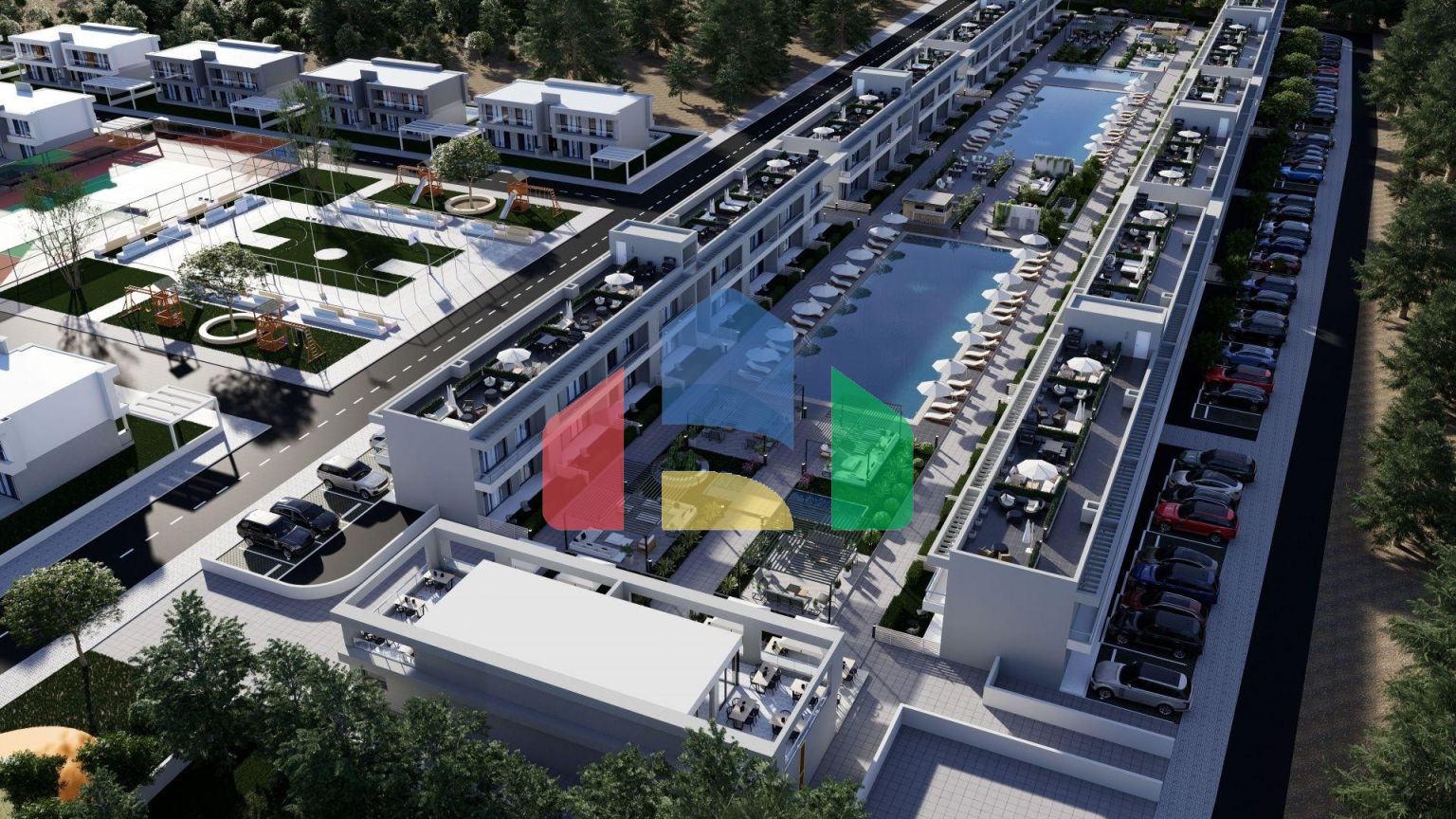 Студия 52 м2 с палисадником в 5 минутах от пляжа