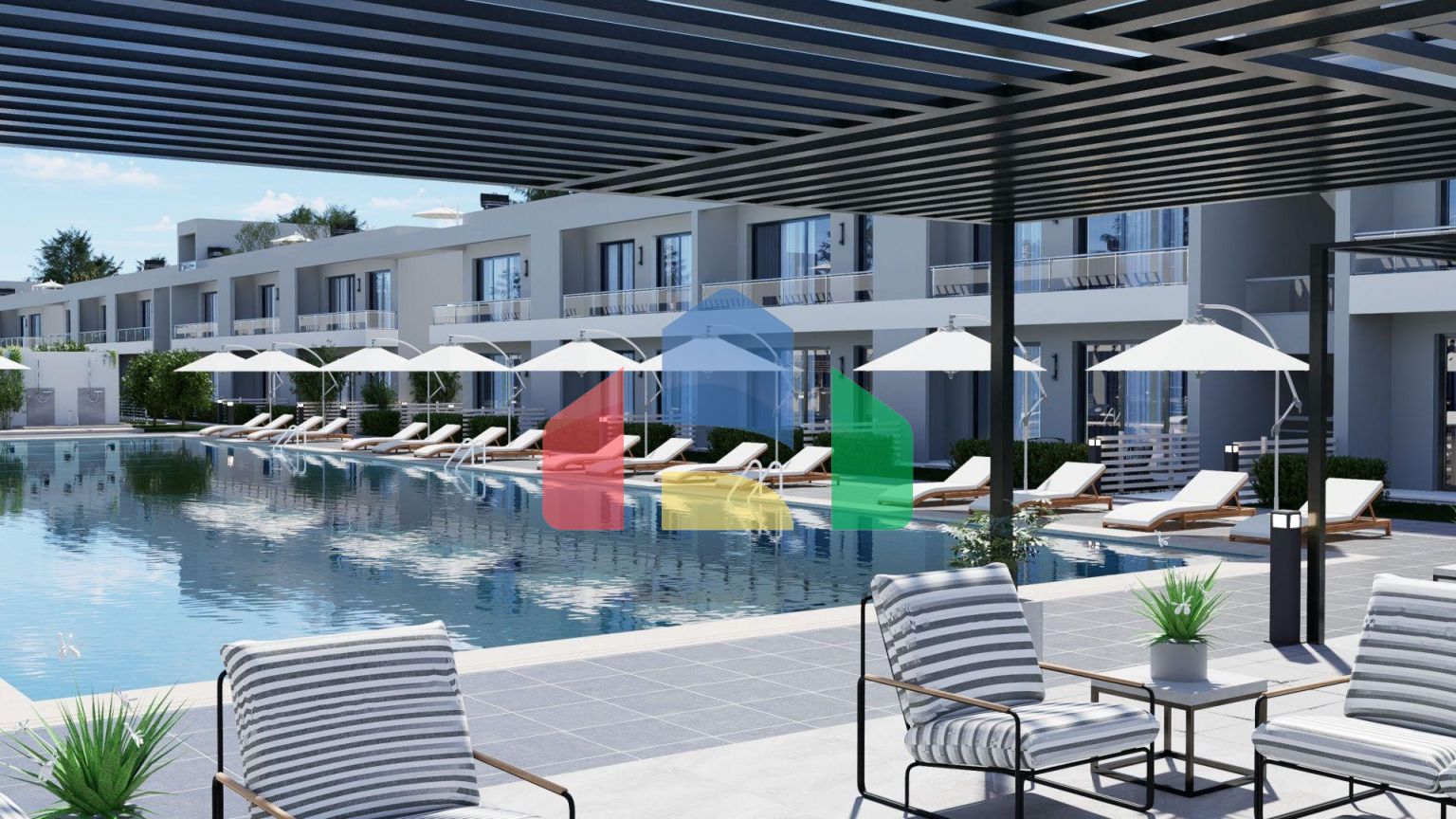 Двухкомнатная квартира 97 м2 с террасой на крыше в современном комплексе в Енибоазичи