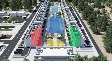 Двухкомнатная квартира 97 м2 с террасой на крыше в современном комплексе в Енибоазичи