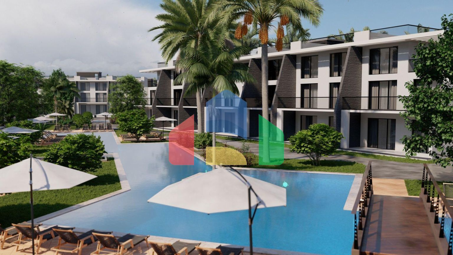 Трехкомнатная квартира 99 м2 Duplex  в 850 метрах от пляжа 