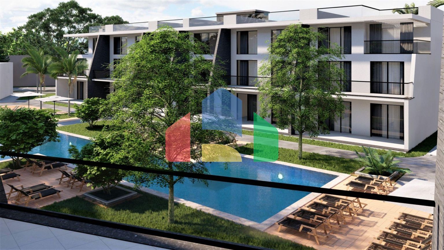 Трехкомнатная квартира 99 м2 Duplex  в 850 метрах от пляжа 