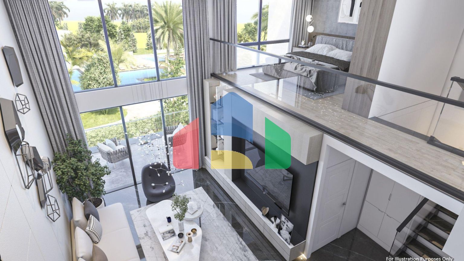 Трехкомнатная квартира 99 м2 Duplex  в 850 метрах от пляжа 