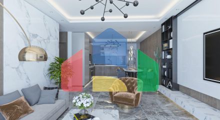 Three-room apartment 88 m2 with a large balcony 850 meters from the beach 