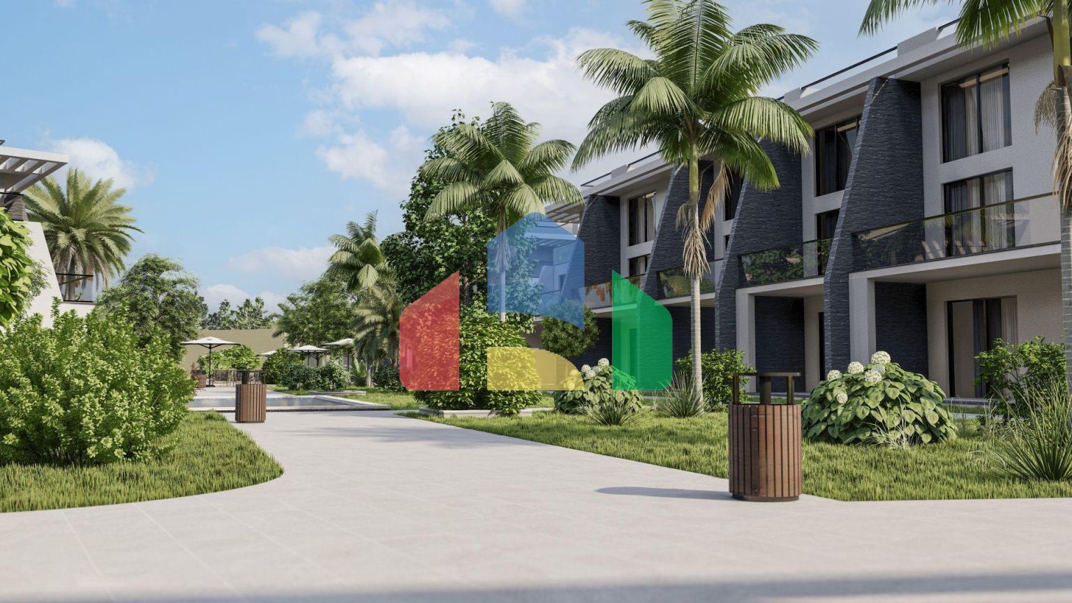 Трехкомнатная квартира 88 м2 с большим балконом   в 850 метрах от пляжа 