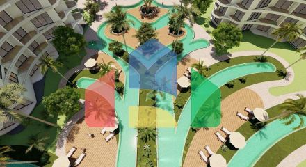 Studio 45 m2 in the most luxurious and new complex by the sea