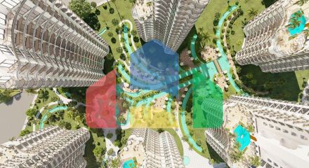 Studio 45 m2 in the most luxurious and new complex by the sea