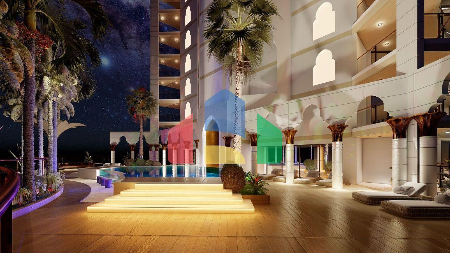 Студия 45 м2 в самом роскошном и новом комплексе на берегу моря