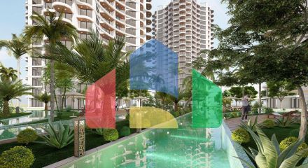 Three-room apartment of 104 m2 with a large balcony in the most luxurious and new complex on the seafront