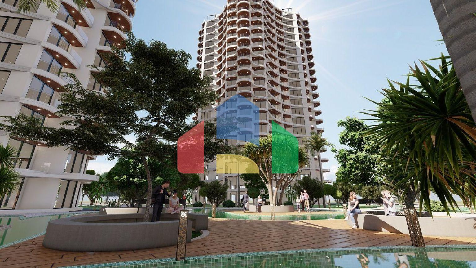 Трехкомнатная квартира 104 м2 с большим балконом в самом роскошном и новом комплексе на берегу моря