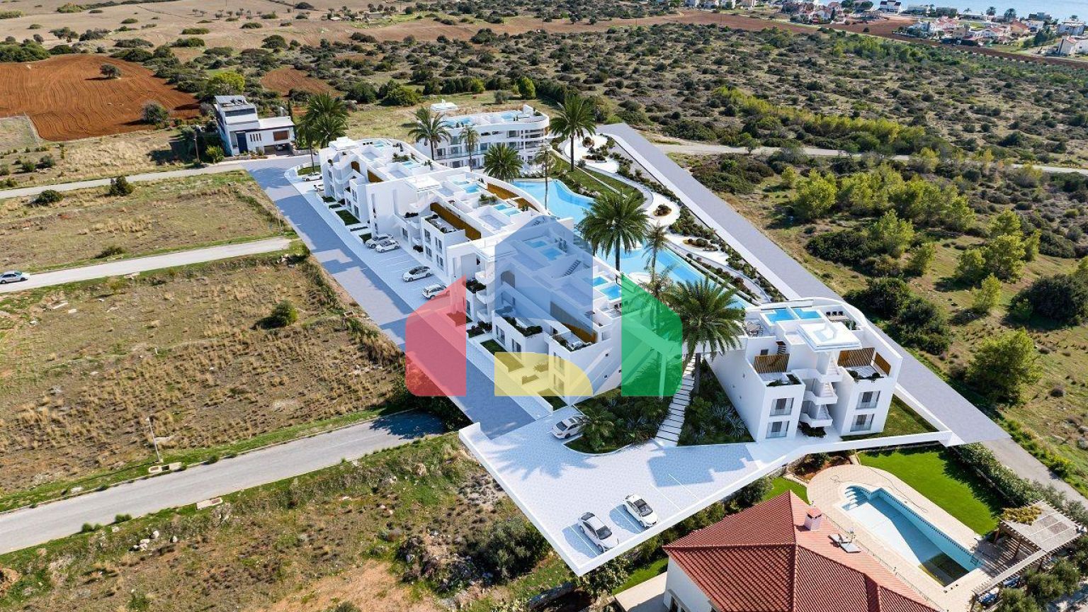 Трехкомнатная квартира 78 м2 в элитном комплексе в Искеле