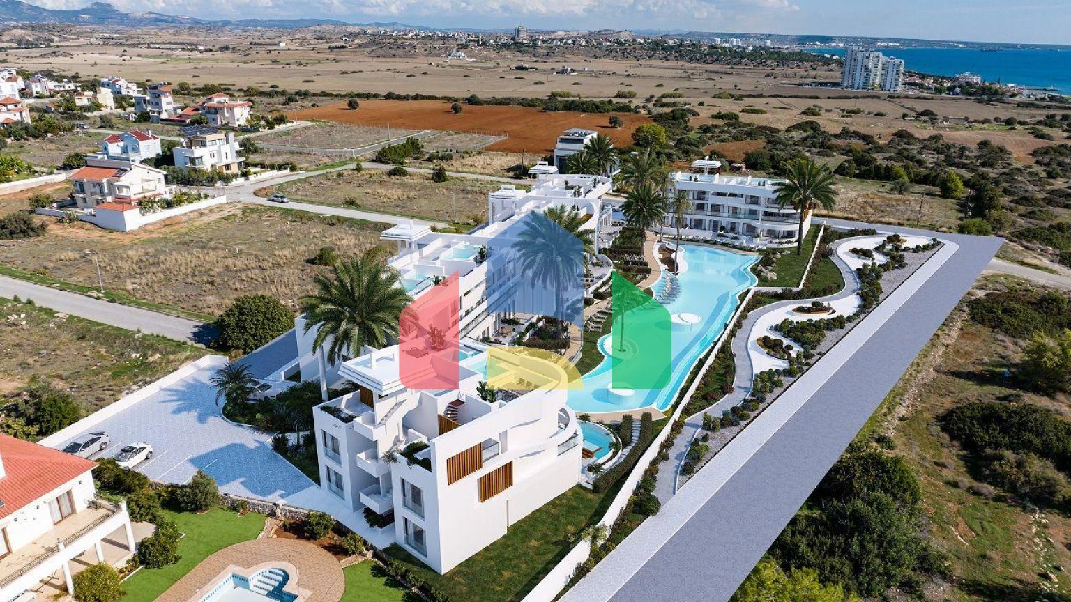 Трехкомнатная квартира 78 м2 в элитном комплексе в Искеле