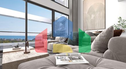 Трехкомнатная квартира 78 м2 в элитном комплексе в Искеле