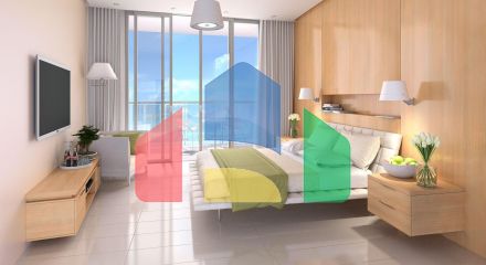 Studio 54 m2 the best offer for investors: Guaranteed income on resale 50% of the money invested plus 25 years of guaranteed income from renting an apartment in a super resort!