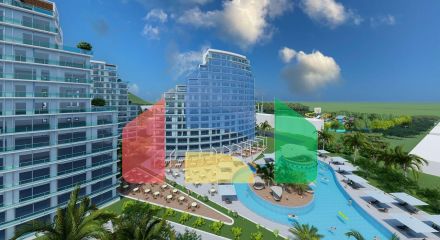 Studio 54 m2 the best offer for investors: Guaranteed income on resale 50% of the money invested plus 25 years of guaranteed income from renting an apartment in a super resort!